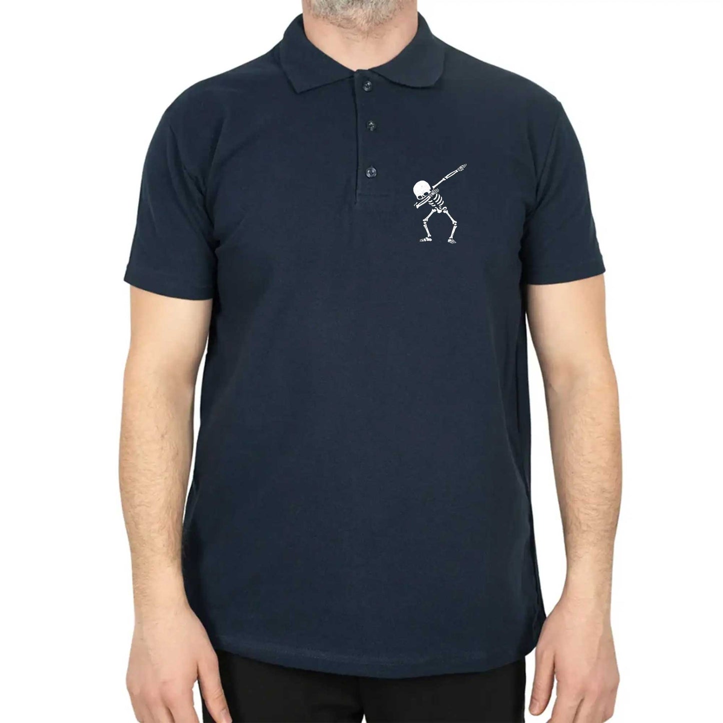 Cool Skull Polo Yaka Renkli Tişört