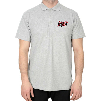 Slayer Flat Logo Polo Yaka Renkli Tişört