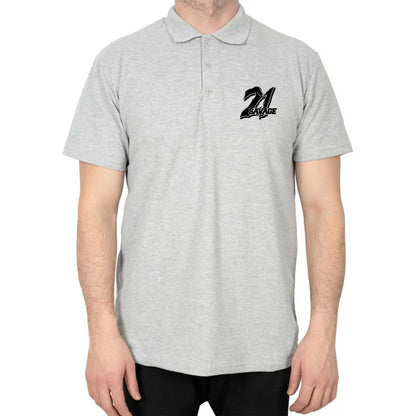 21 Savage Polo Yaka Renkli Tişört