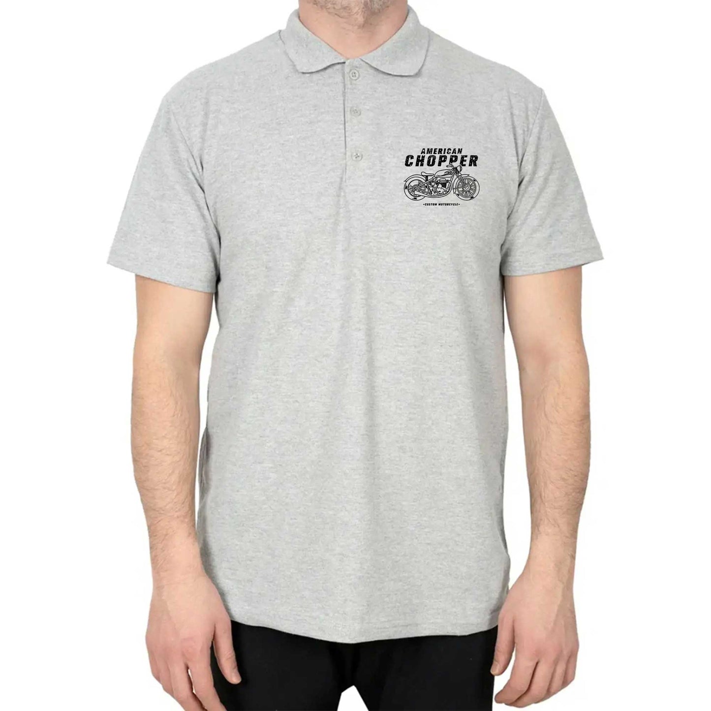 American Chopper Polo Yaka Renkli Tişört
