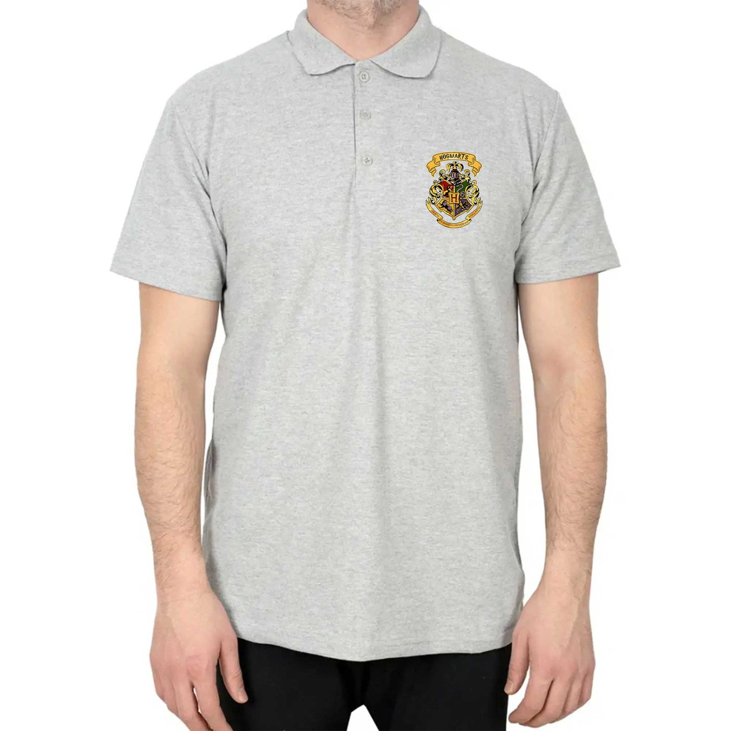 Harry Potter Hogwarts Logo Polo Yaka Renkli Tişört