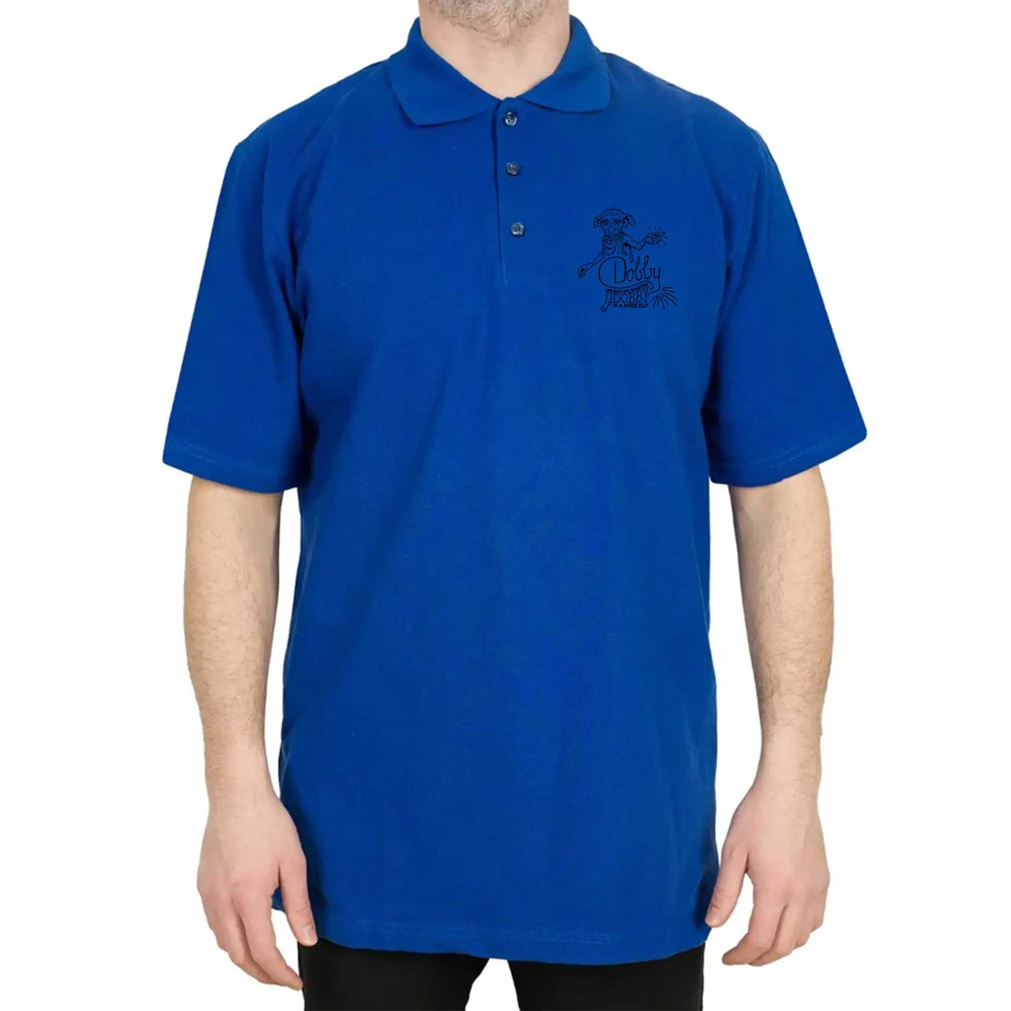 Harry Potter Dobby is a Free Elf Polo Yaka Renkli Tişört