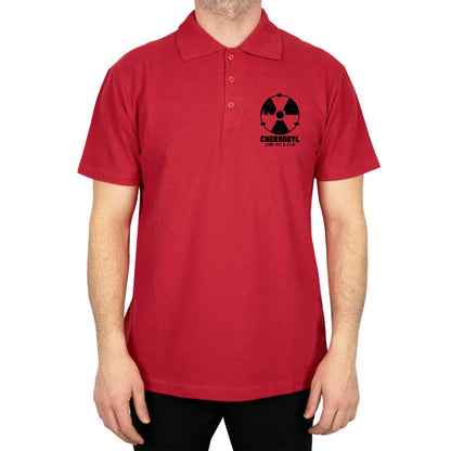 Chernobyl Never Again Polo Yaka Renkli Tişört