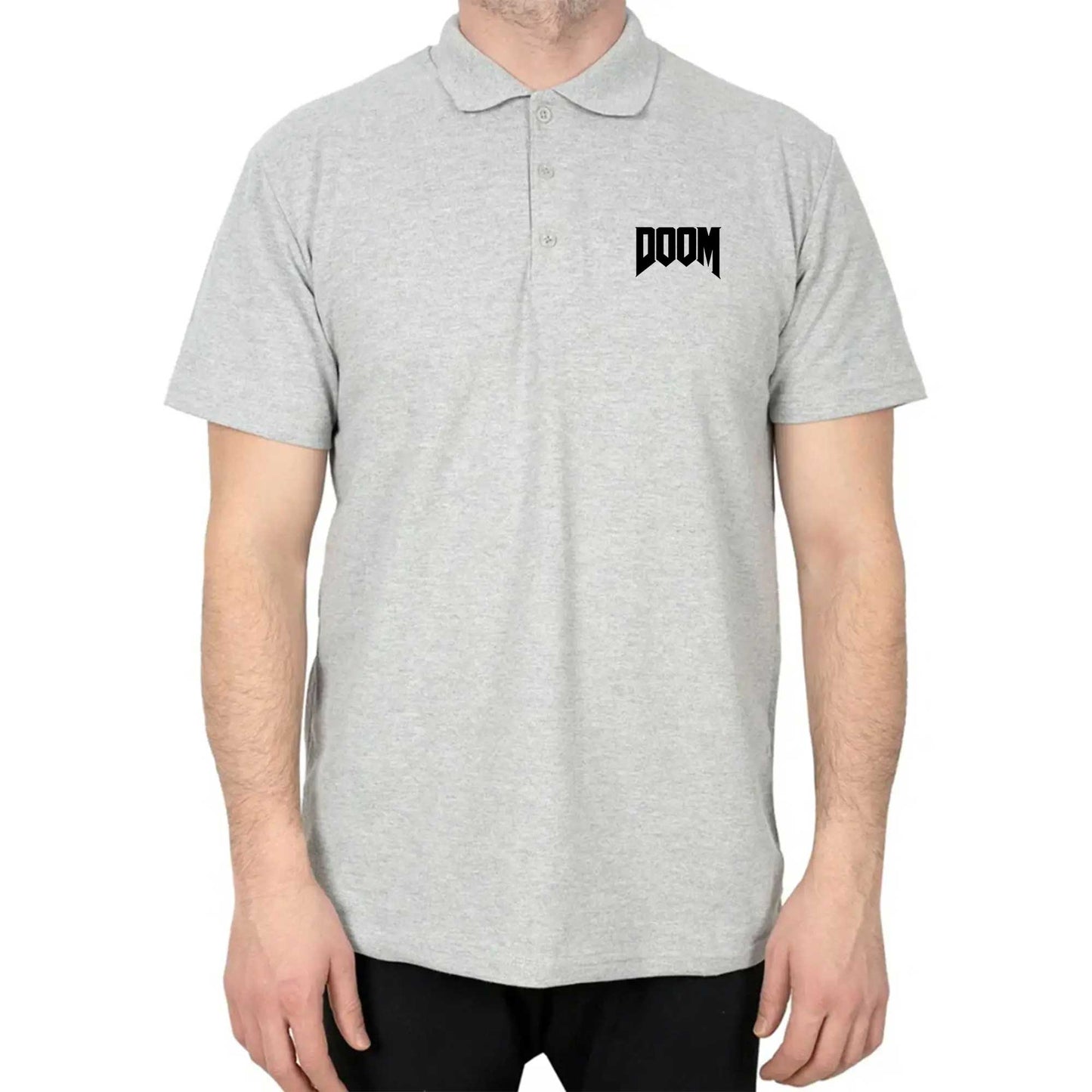 Doom Logo Polo Yaka Renkli Tişört