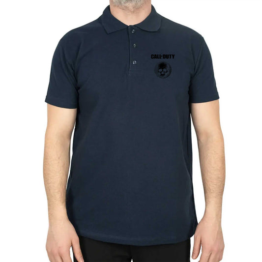 Call of Duty Skull Polo Yaka Renkli Tişört