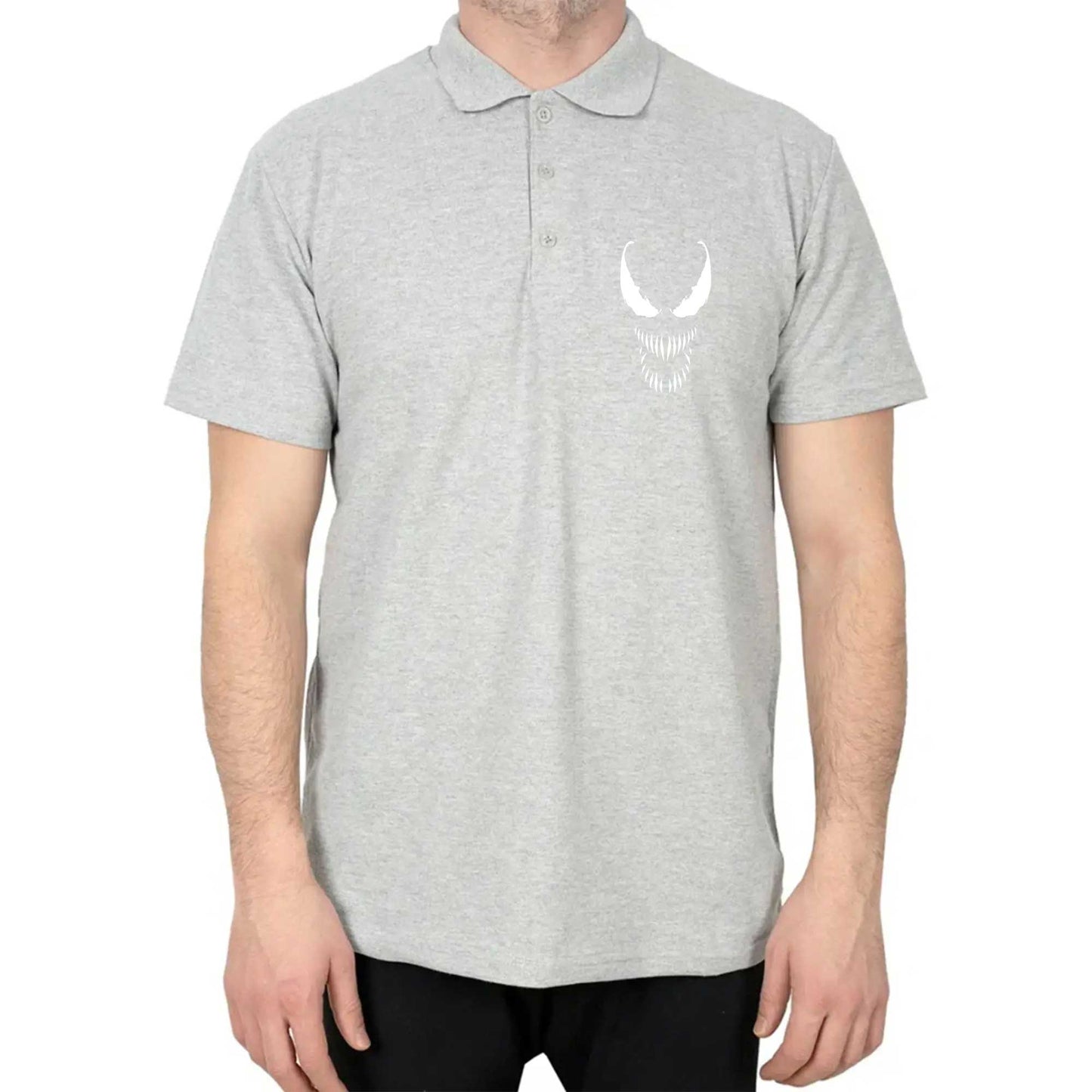Venom Face Polo Yaka Renkli Tişört