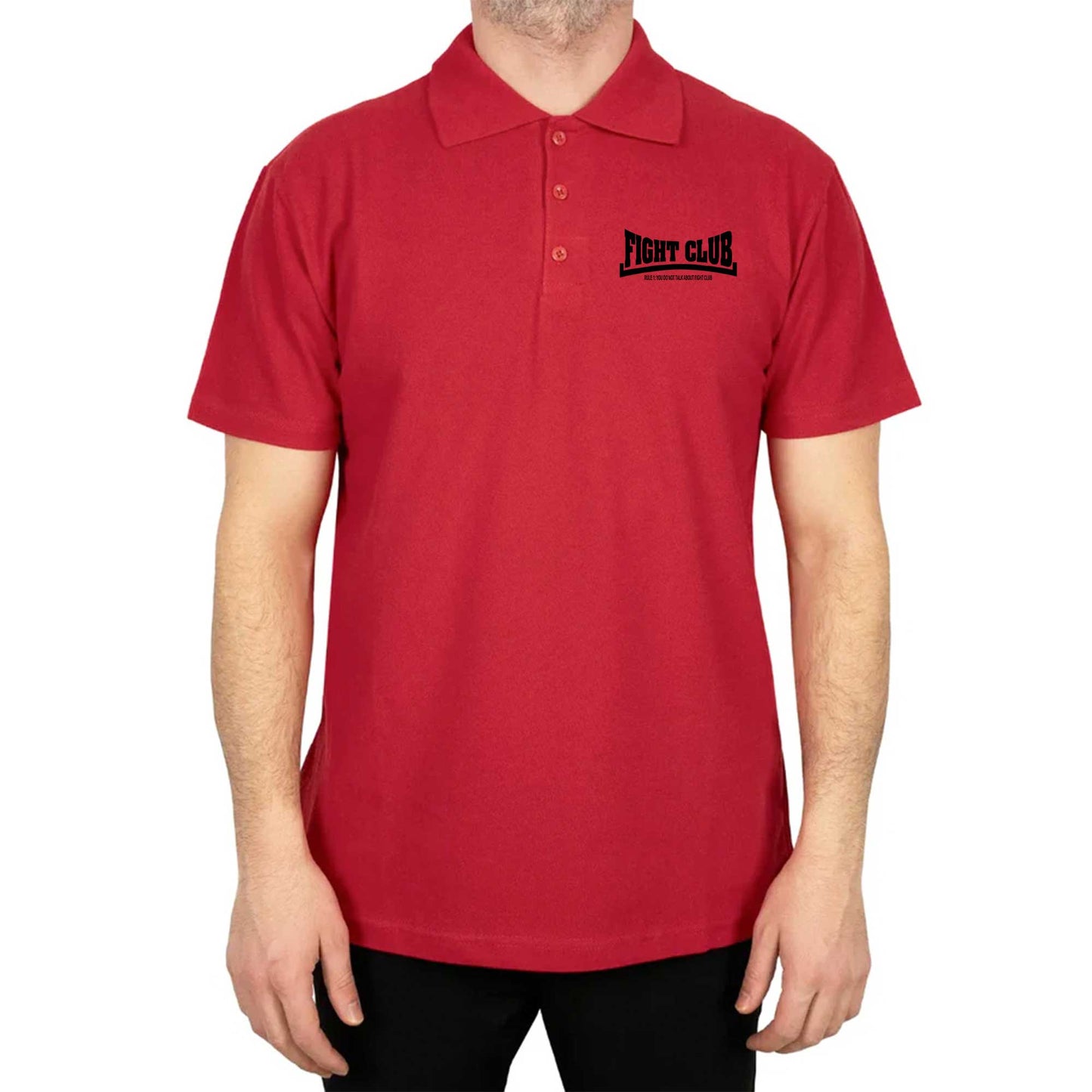 Fight Club Rule 1 Polo Yaka Renkli Tişört