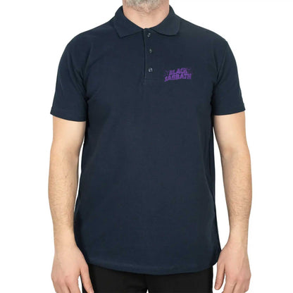 Black Sabbath Purple Logo Polo Yaka Renkli Tişört