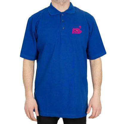 Pink Floyd Black Text Polo Yaka Renkli Tişört