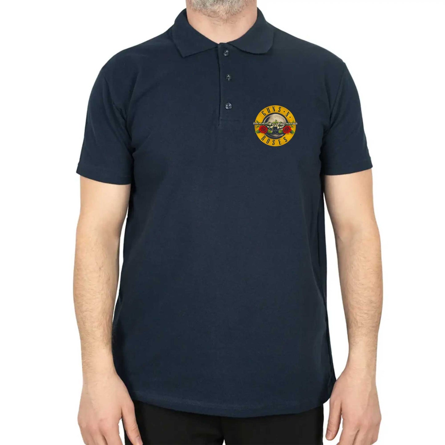 Guns N Roses Polo Yaka Renkli Tişört