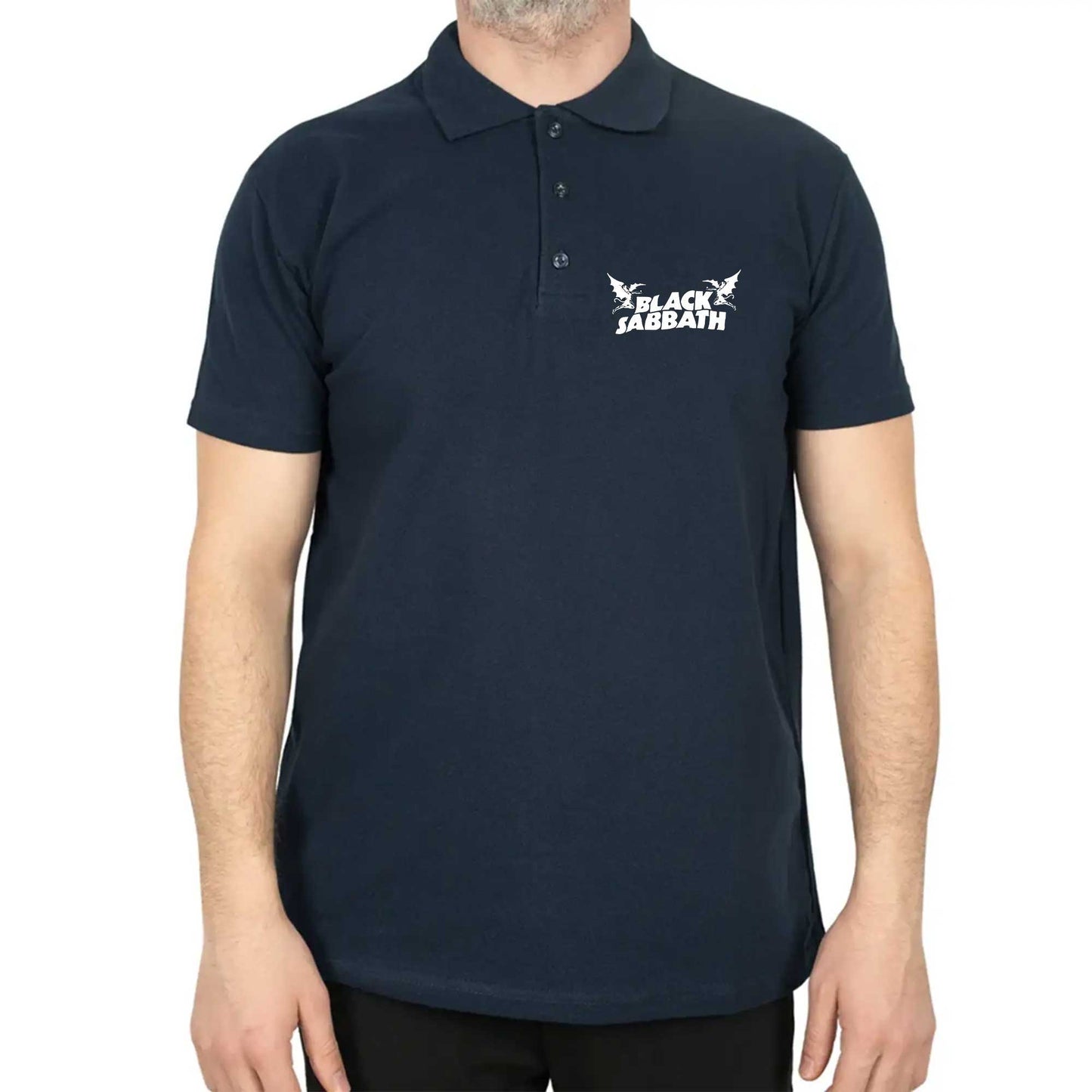 Black Sabbath Polo Yaka Renkli Tişört