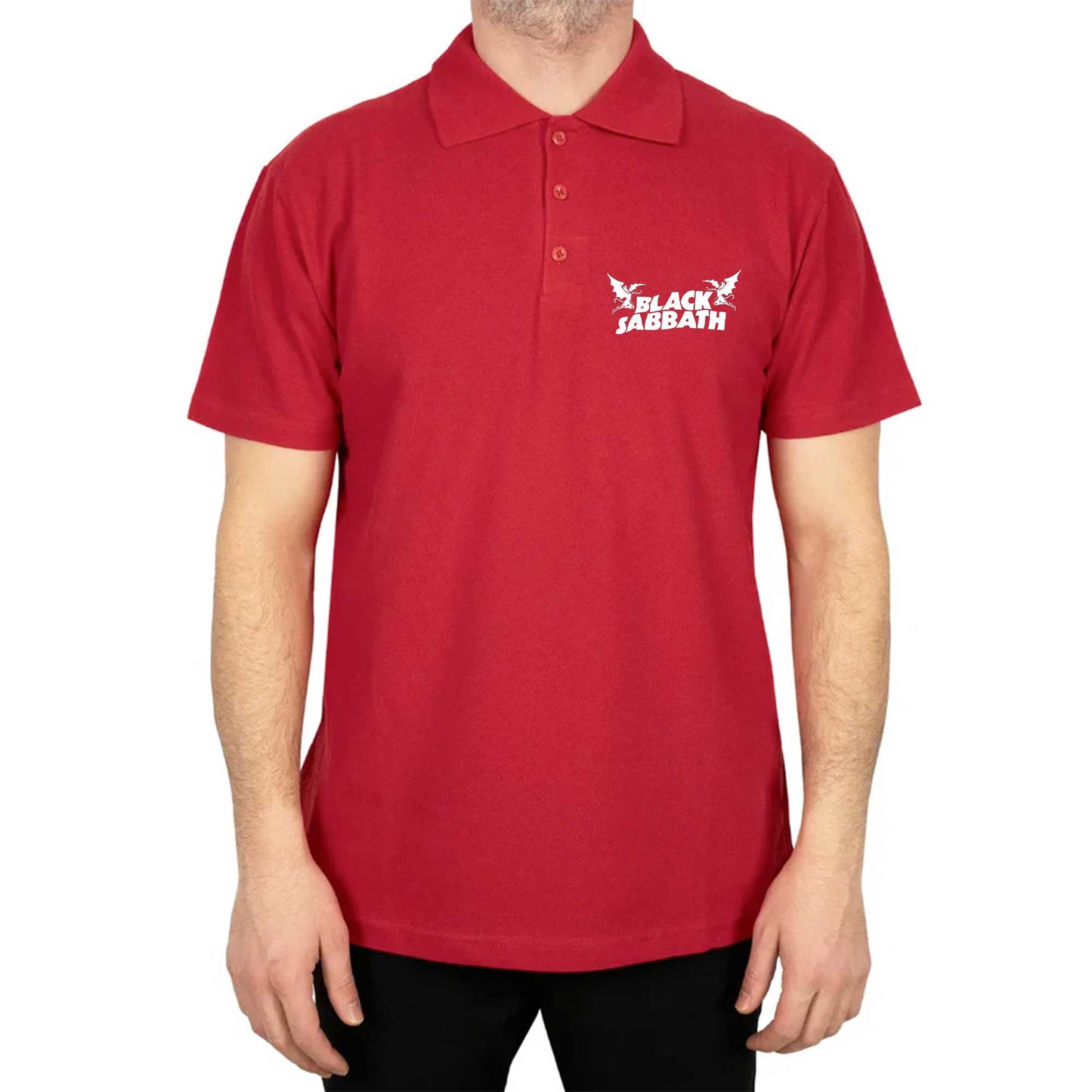 Black Sabbath Polo Yaka Renkli Tişört