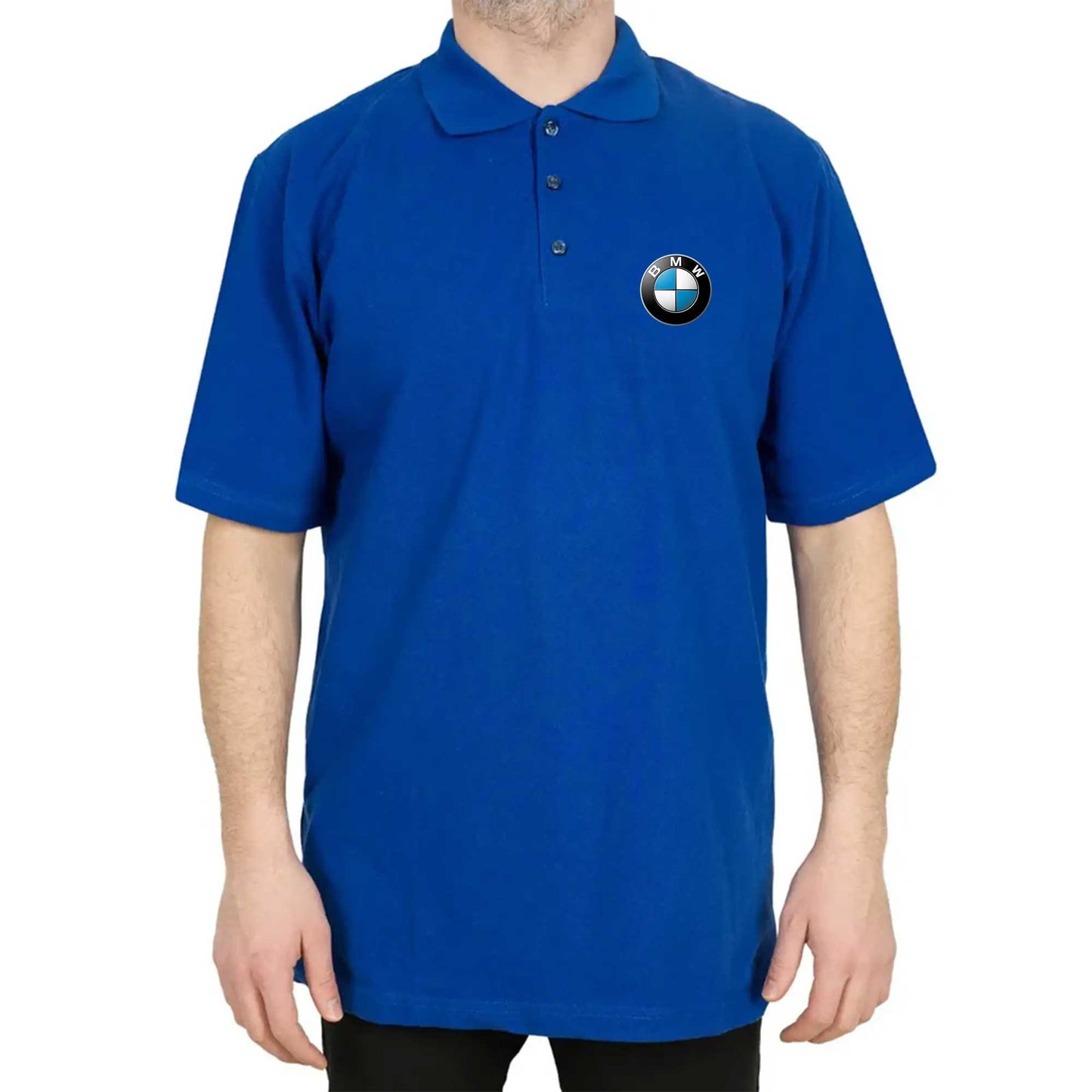 BMW Logo Polo Yaka Renkli Tişört