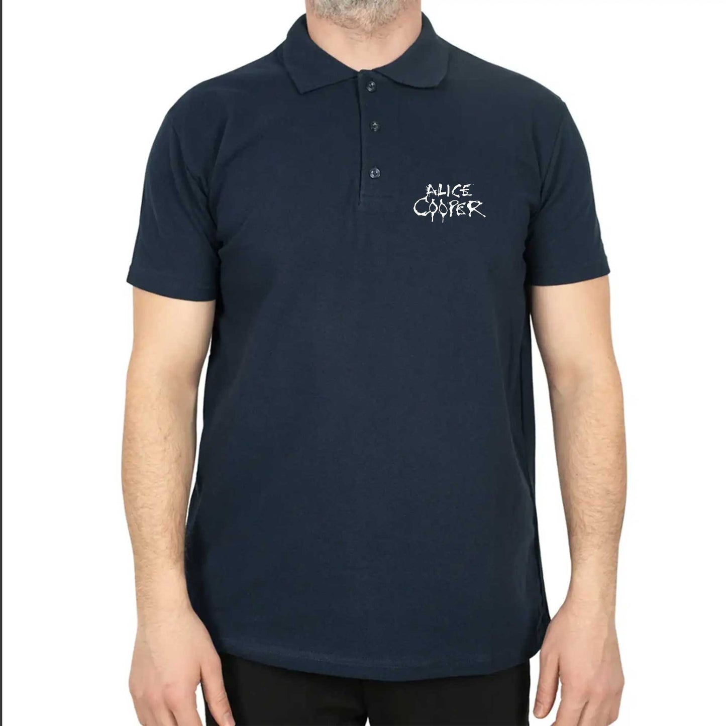 Alice Coper Logo Polo Yaka Renkli Tişört