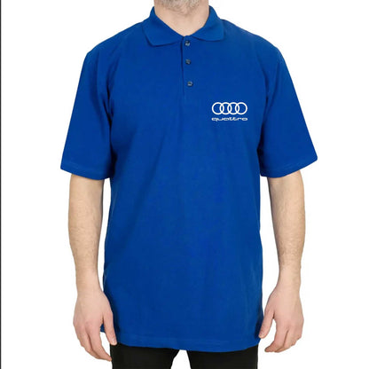 Audi Quattro Polo Yaka Renkli Tişört