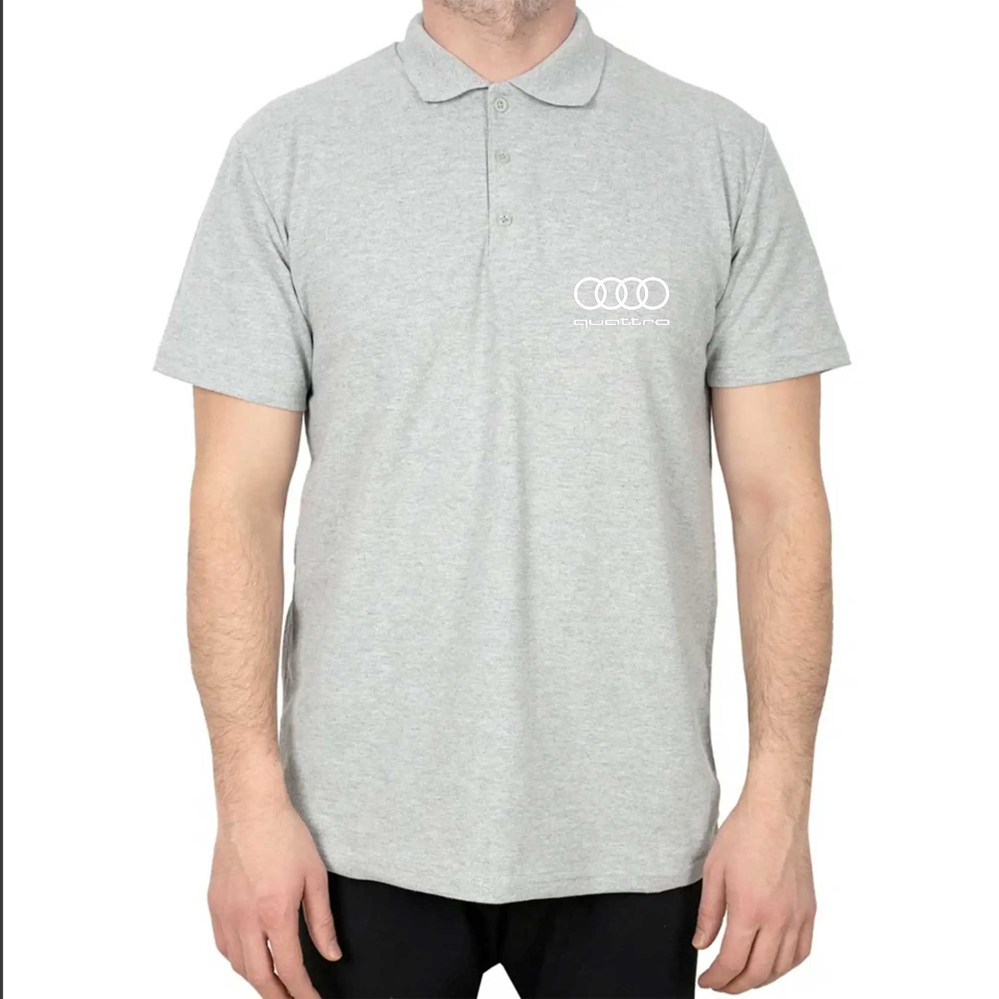 Audi Quattro Polo Yaka Renkli Tişört