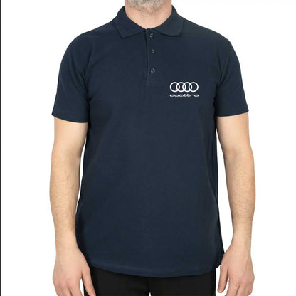 Audi Quattro Polo Yaka Renkli Tişört