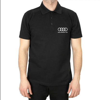 Audi Quattro Polo Yaka Renkli Tişört