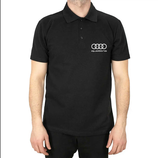 Audi Quattro Polo Yaka Renkli Tişört