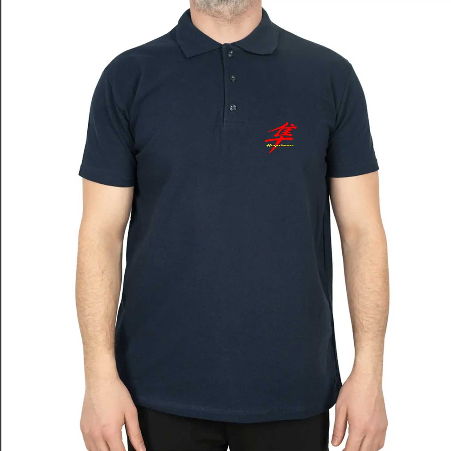 Hayabusa Logo Polo Yaka Renkli Tişört