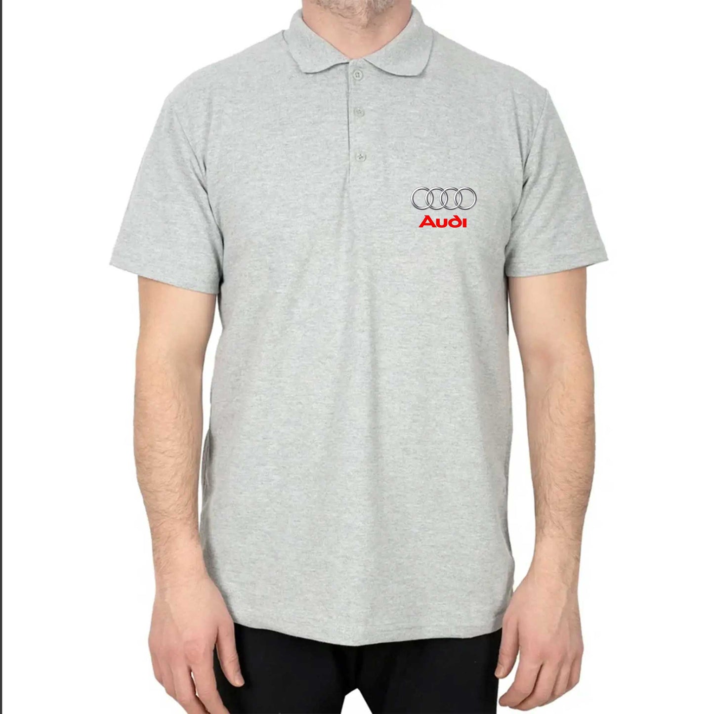 Audi Logo Polo Yaka Renkli Tişört