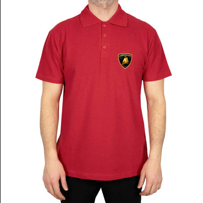 Lamborghini Classic Polo Yaka Renkli Tişört