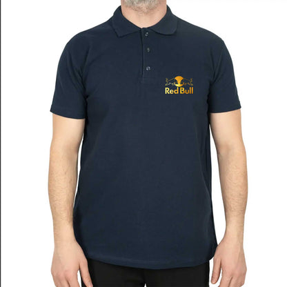 Redbull Gold Polo Yaka Renkli Tişört
