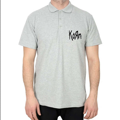 Korn Logo 2 Polo Yaka Renkli Tişört