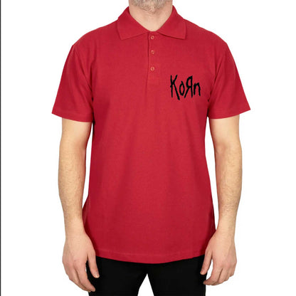 Korn Logo 2 Polo Yaka Renkli Tişört