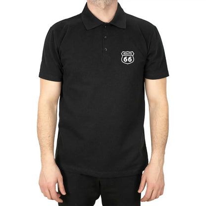 Route66 Logo Polo Yaka Renkli Tişört