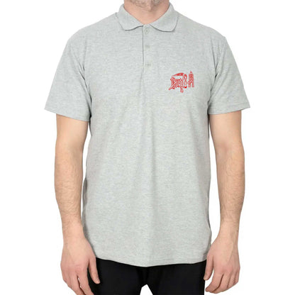 Death Logo Polo Yaka Renkli Tişört