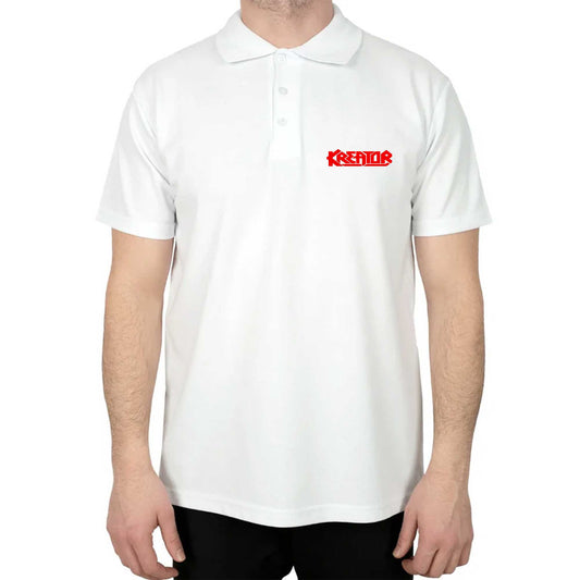 Kreator Logo Red Polo Yaka Renkli Tişört