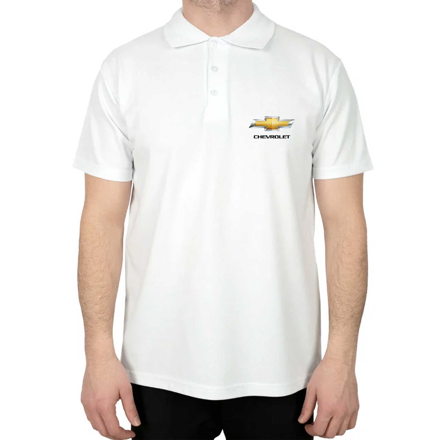 Chevrolet Logo Polo Yaka Renkli Tişört