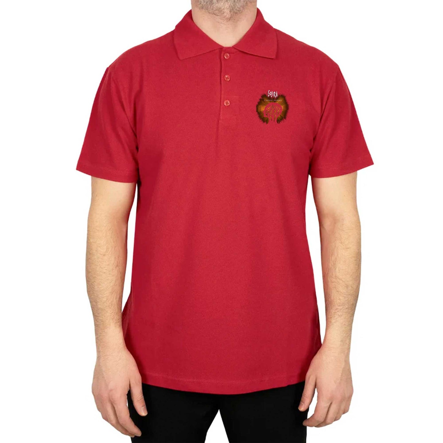 Gojira Le Efant Sauvage Polo Yaka Renkli Tişört