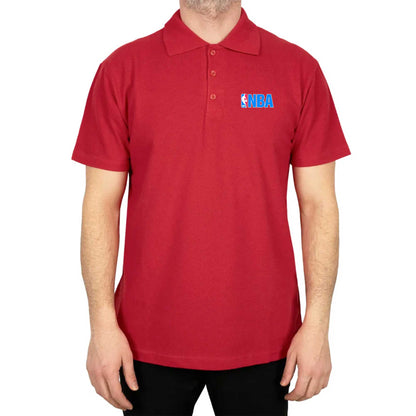 NBA Logo Polo Yaka Renkli Tişört