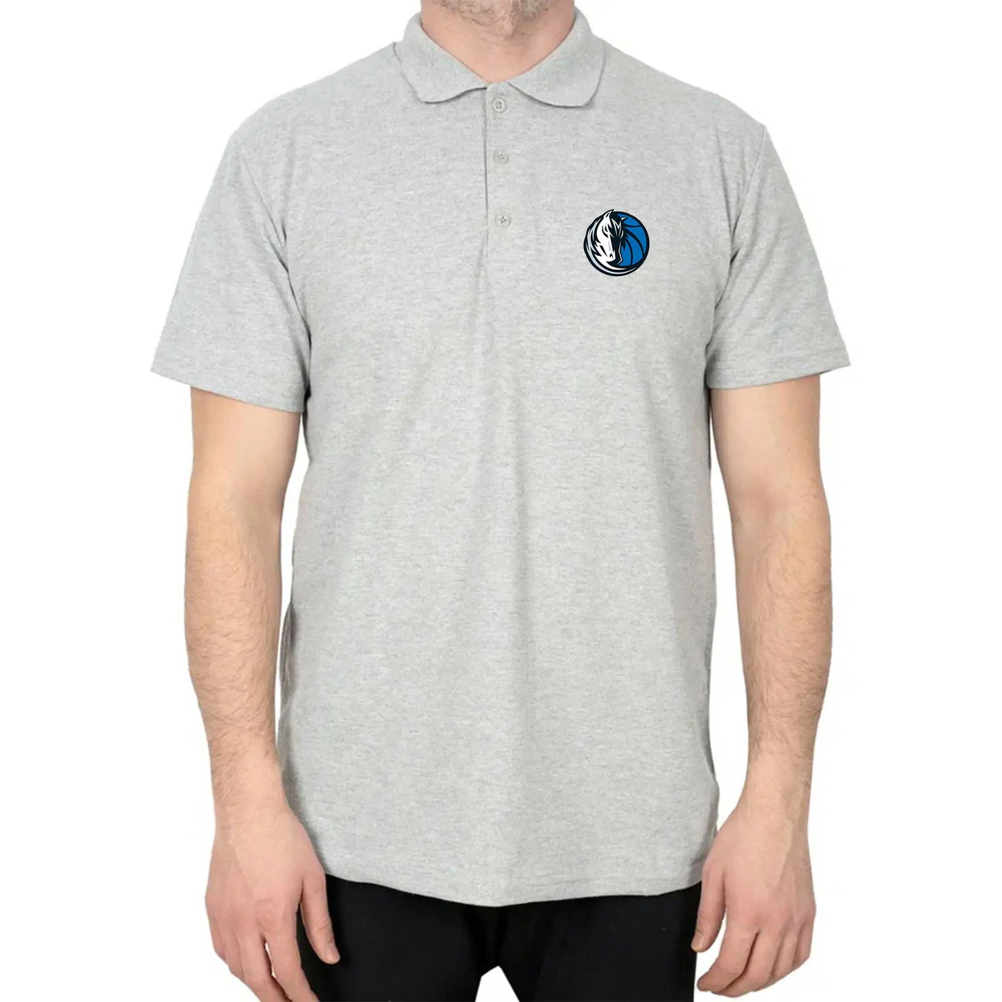 Dallas Mavericks Logo Polo Yaka Renkli Tişört