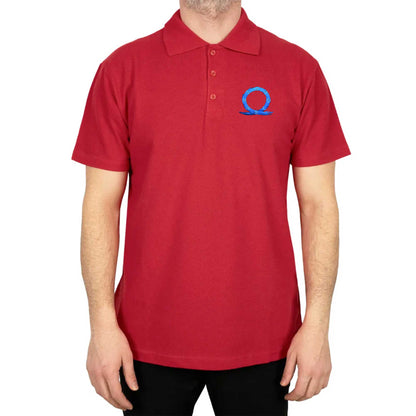 God of War Ragnarok Blue Logo Polo Yaka Renkli Tişört