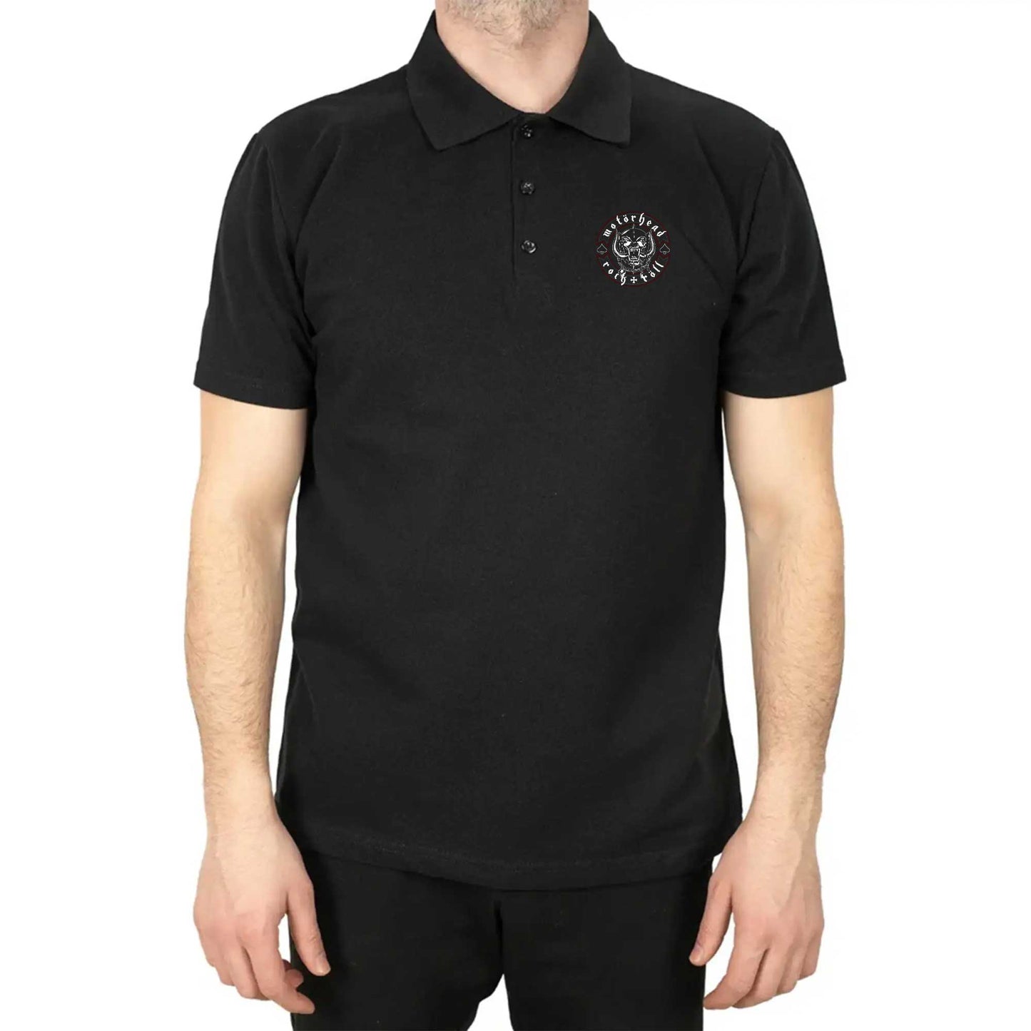 Motörhead Rock n Röll Polo Yaka Renkli Tişört