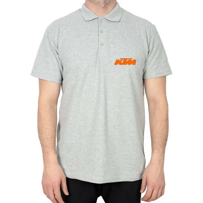 KTM Motocycle Orange Logo Polo Yaka Renkli Tişört
