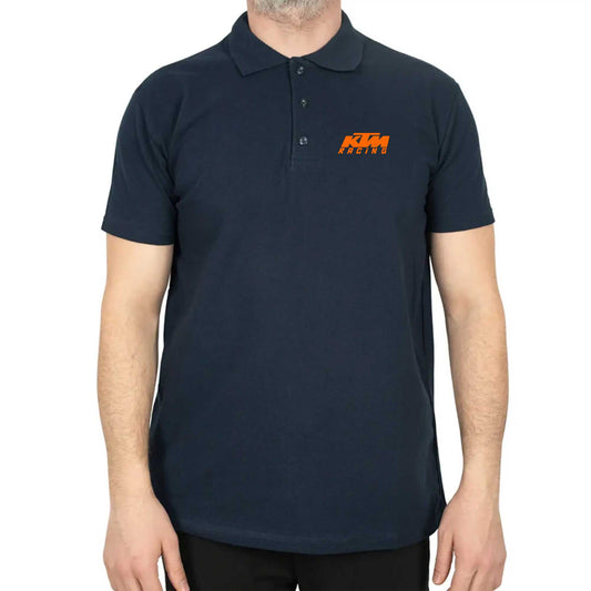KTM Racing Orange Logo Polo Yaka Renkli Tişört