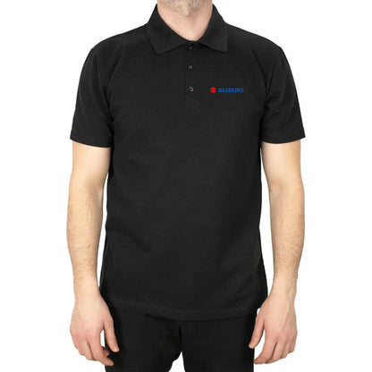 Suzuki Motorcycle Logo Polo Yaka Renkli Tişört