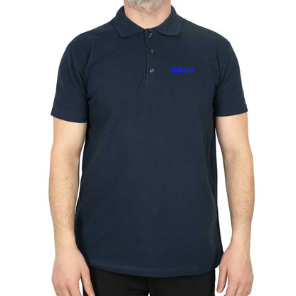 Yamaha Text Blue Polo Yaka Renkli Tişört