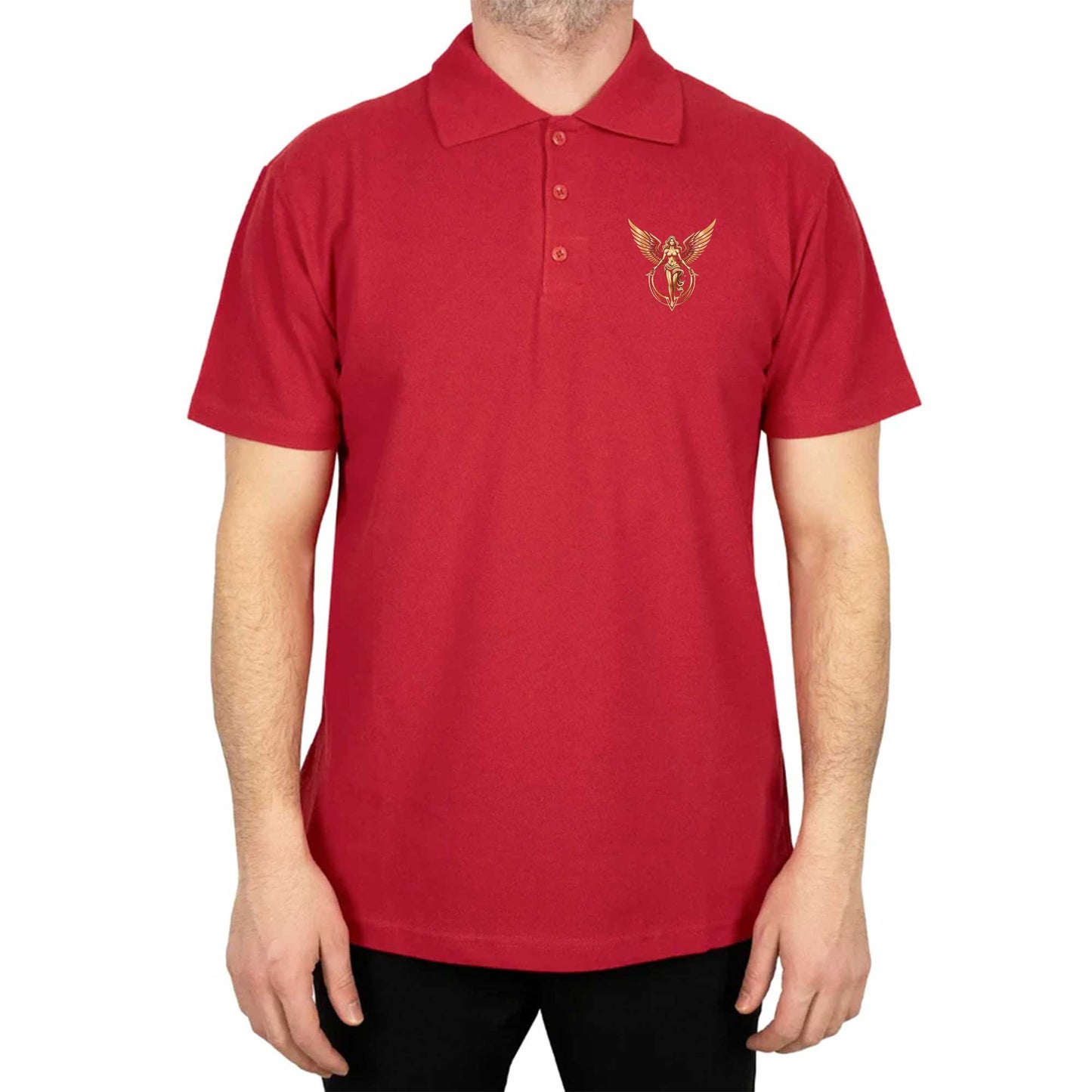 Gold Angel Polo Yaka Renkli Tişört