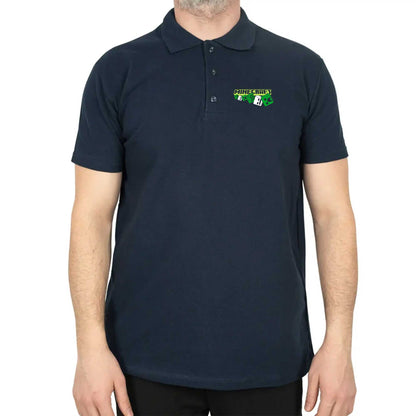 Minecraft Skeleton And Creeper Polo Yaka Renkli Tişört