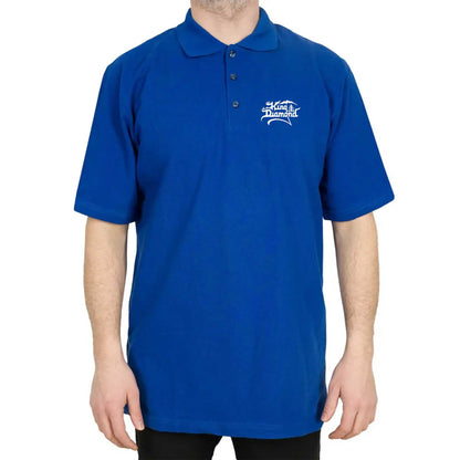King Diamonds White Logo Polo Yaka Renkli Tişört