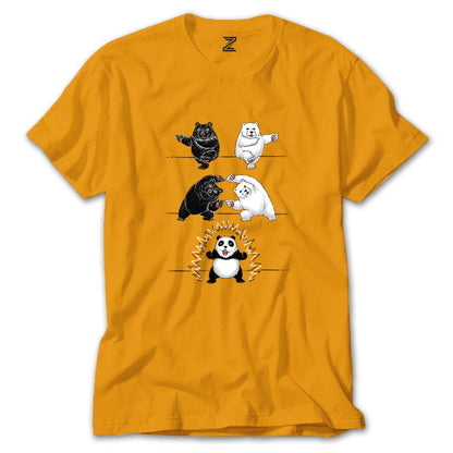 Panda And Bear Renkli Tişört