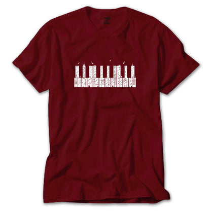 City Piano Renkli Tişört