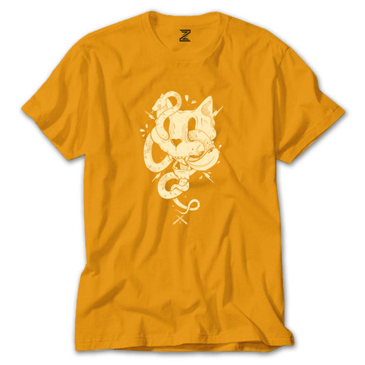 Cat Skull Renkli Tişört