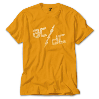 AC DC Sprayed Renkli Tişört