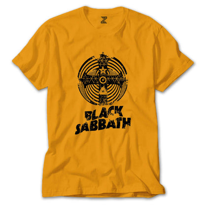 Black Sabbath Band Cross Paranoid Renkli Tişört